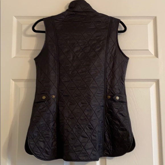 Barbour Wray Gilet Vest Size 6 Navy NWOT - Picture 2 of 4